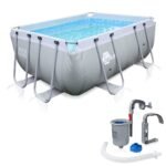 your GEAR Steel Frame Pool - div. Modelle/Größen - rund rechteckig oder quadratisch, 70-122 cm hoch Stahlrahmenpool Gartenpool Aufstellpool Schwimmbecken 300x200 300x300 400x200 Ø 366cm Ø 457cm
