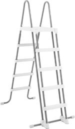 Intex 26368NP – Aufstellpool Ultra XTR Frame Rechteckig, Filterpumpe 7900 L/h, Leiter, mit Deluxe-Zubehörset, 31805 L, Stahl und PVC, Grau, 732x366x132 cm