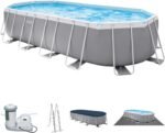 20Ft X 10Ft X 48In Prism Frame Oval Pool Set