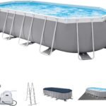20Ft X 10Ft X 48In Prism Frame Oval Pool Set