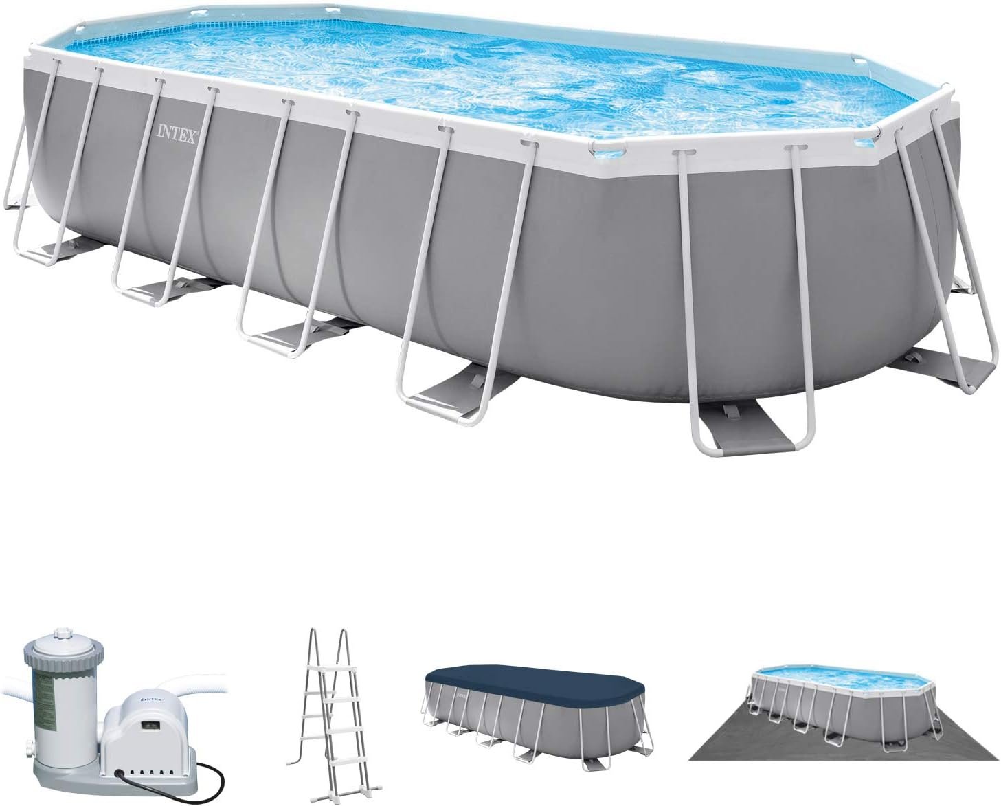 61MaEF6zzmL._AC_SL1500 20Ft X 10Ft X 48In Prism Frame Oval Pool Set