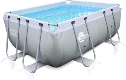your GEAR Steel Frame Pool - div. Modelle/Größen - rund rechteckig oder quadratisch, 70-122 cm hoch Stahlrahmenpool Gartenpool Aufstellpool Schwimmbecken 300x200 300x300 400x200 Ø 366cm Ø 457cm