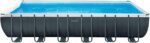 Intex 26368NP – Aufstellpool Ultra XTR Frame Rechteckig, Filterpumpe 7900 L/h, Leiter, mit Deluxe-Zubehörset, 31805 L, Stahl und PVC, Grau, 732x366x132 cm