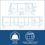 Bestway Power Steel Frame Pool Set, oval, mit Filterpumpe 305 x 200 x 84 cm, grau, 5614A