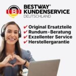 Bestway Steel Pro MAX Solo Pool ohne Zubehör 366 x 100 cm, Rattan-Optik (Schokobraun), rund
