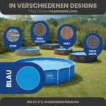 HAF - Swing Frame Pool rund Grau Rattan-Optik (Ø 305 cm, 76 cm tief) - Gartenpool mit 4.500 Liter - Robust, UV-geschützt & korrosionsbeständig - Stabiler Metallrahmen - Schnellaufbau ohne Werkzeug