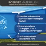 HAF - Swing Frame Pool rund Grau Rattan-Optik (Ø 305 cm, 76 cm tief) - Gartenpool mit 4.500 Liter - Robust, UV-geschützt & korrosionsbeständig - Stabiler Metallrahmen - Schnellaufbau ohne Werkzeug