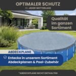 HAF - Swing Frame Pool rund Grau Rattan-Optik (Ø 305 cm, 76 cm tief) - Gartenpool mit 4.500 Liter - Robust, UV-geschützt & korrosionsbeständig - Stabiler Metallrahmen - Schnellaufbau ohne Werkzeug