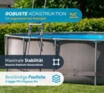 Summer Waves Rundpool Active Frame Swimmingpool Ø 457 x 106 cm, braun Rundpool