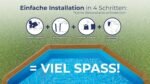 Gre Pool KITPR453W Sicilia - Aufstellpool aus Stahl, rund, mit Holzoptik. Abnehmbare Gartenpool. 460 x 120 cm