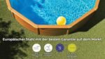 Gre Pool KITPR453W Sicilia - Aufstellpool aus Stahl, rund, mit Holzoptik. Abnehmbare Gartenpool. 460 x 120 cm