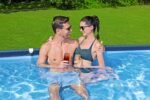Bestway Steel Pro Frame Pool ohne Pumpe 400 x 211 x 81 cm , dunkelblau, eckig