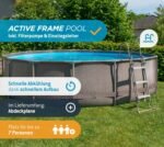 Summer Waves Rundpool Active Frame Swimmingpool Ø 457 x 106 cm, braun Rundpool