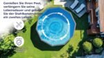 Gre Pool KITPR453W Sicilia - Aufstellpool aus Stahl, rund, mit Holzoptik. Abnehmbare Gartenpool. 460 x 120 cm