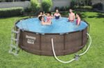 Bestway Steel Pro Max Framepool-Set, rund, mit Filterpumpe & Sicherheitsleiter 366 x 100 cm